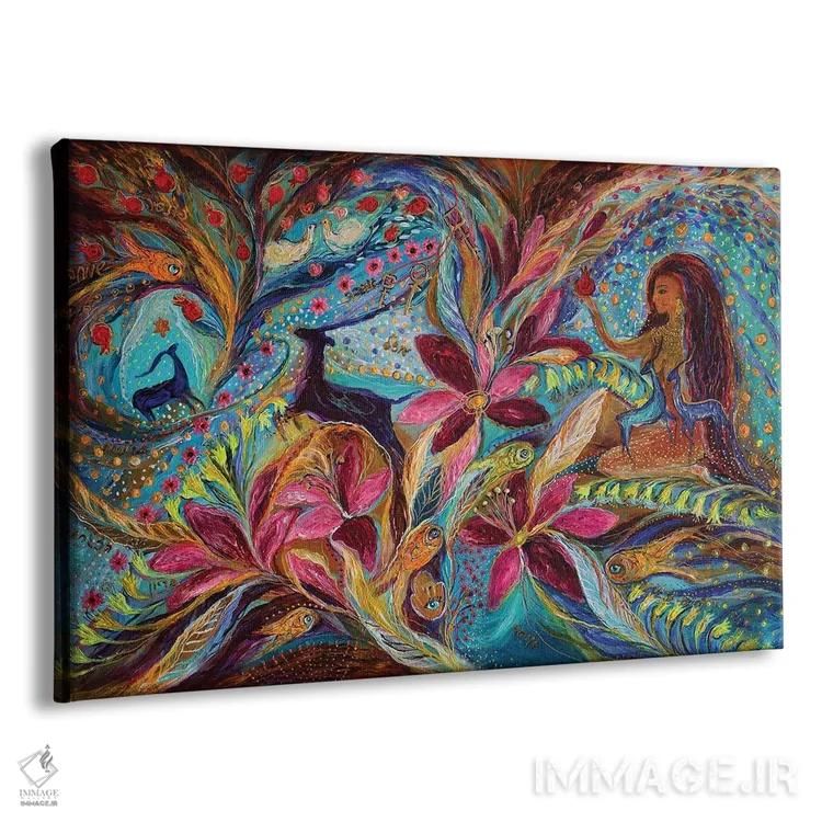 تابلو قصههای هزار و یک شب اثر النا کوتلیارکر - نمای پرسپکتیو محصول