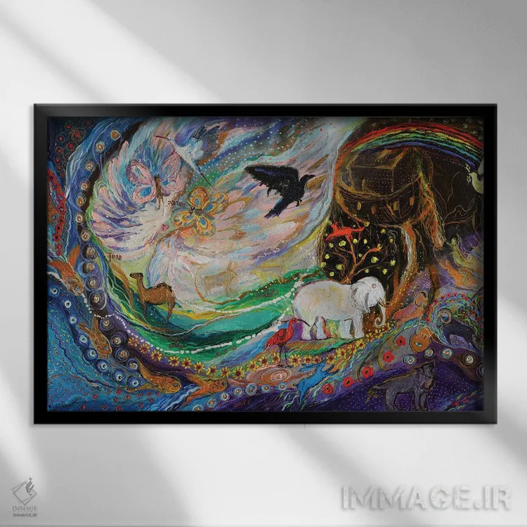 تابلو مجموعه پاتریارکها: کشتی نوح اثر النا کوتلیارکر - نمای قابدار مشکی