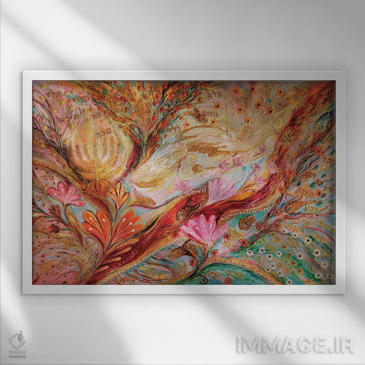 تابلو هفتاد و دو نام III اثر النا کوتلیارکر - نمای قابدار سفید