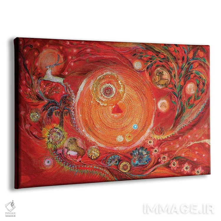 تابلو سری ماندالا II: عنصر آتش اثر النا کوتلیارکر - نمای پرسپکتیو محصول