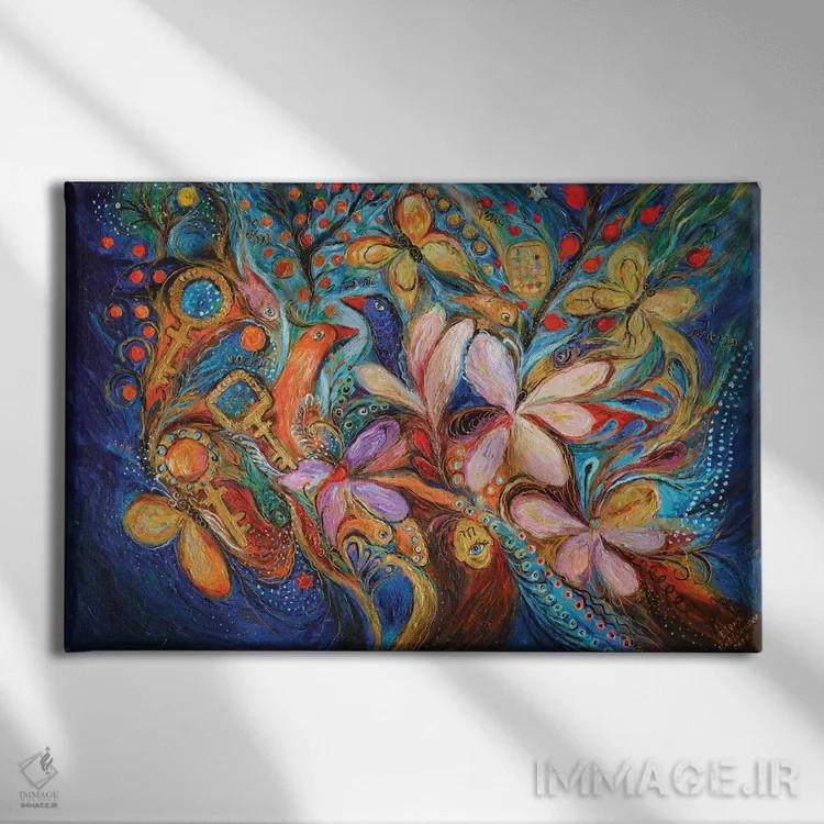 تابلو سه کلید II اثر النا کوتلیارکر - نمای روبهرو روی دیوار