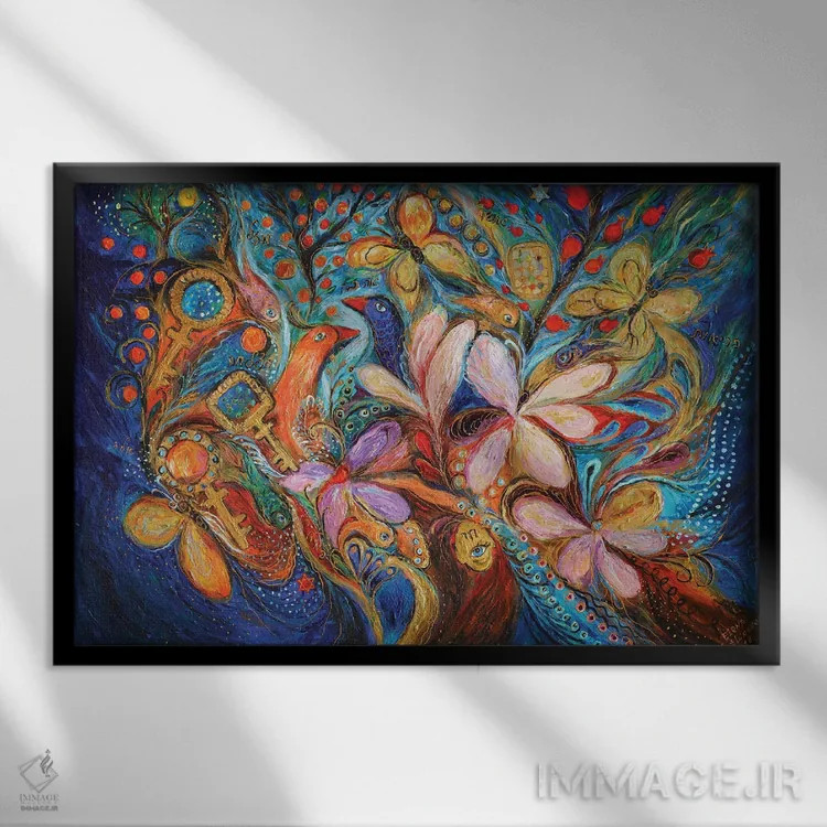 تابلو سه کلید II اثر النا کوتلیارکر - نمای قابدار مشکی