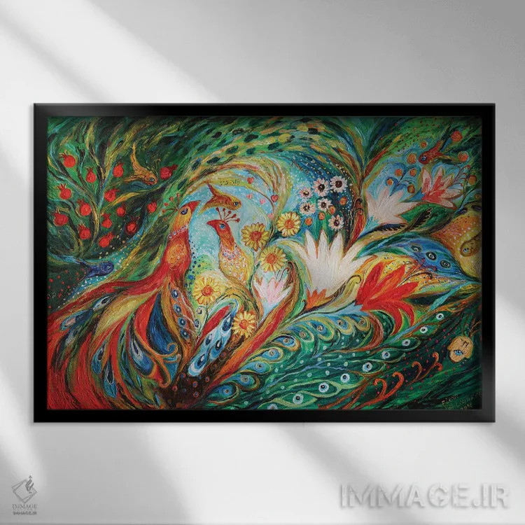 تابلو صبح بهاری II اثر النا کوتلیارکر - نمای قابدار مشکی