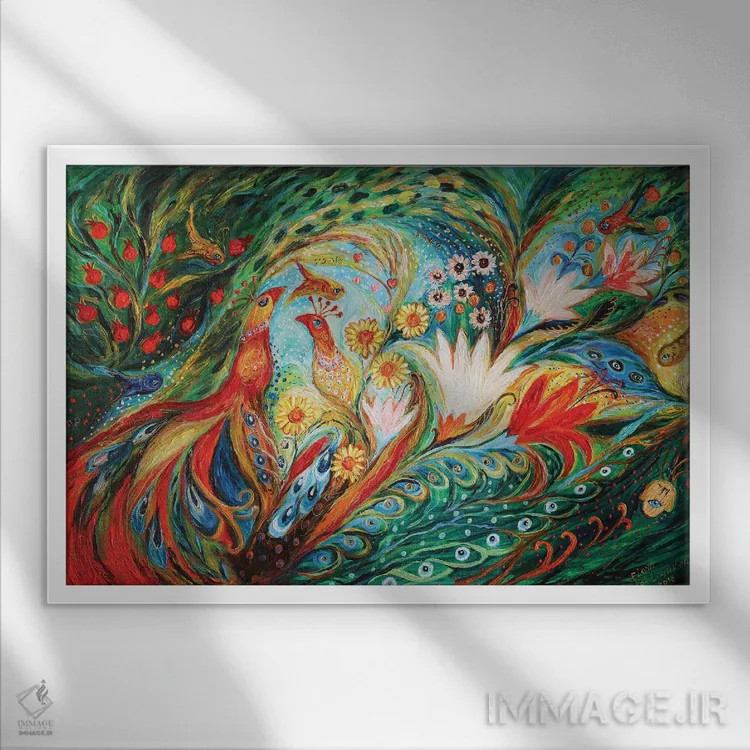 تابلو صبح بهاری II اثر النا کوتلیارکر - نمای قابدار سفید