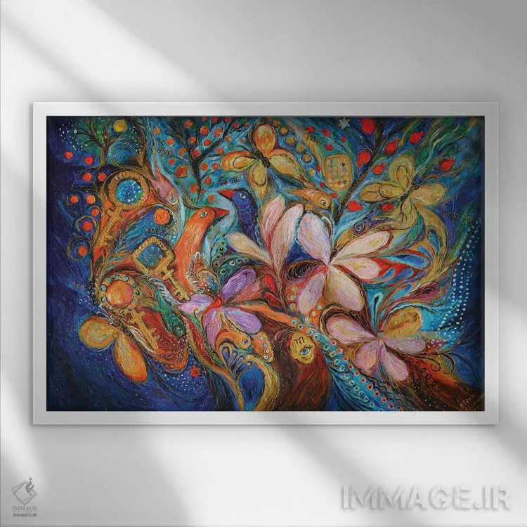 تابلو سه کلید II اثر النا کوتلیارکر - نمای قابدار سفید