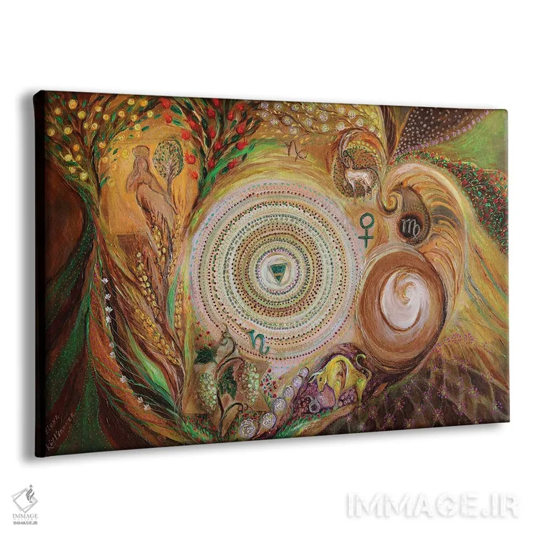 تابلو سری ماندالا IV: عنصر زمین اثر النا کوتلیارکر - نمای پرسپکتیو محصول