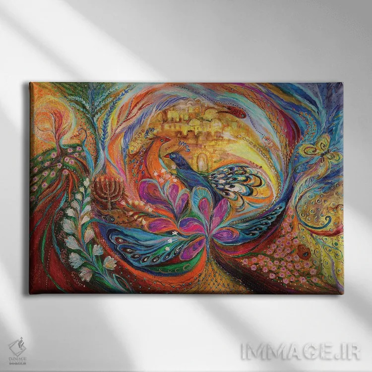 تابلو آواز صفد اثر النا کوتلیارکر - نمای روبهرو روی دیوار