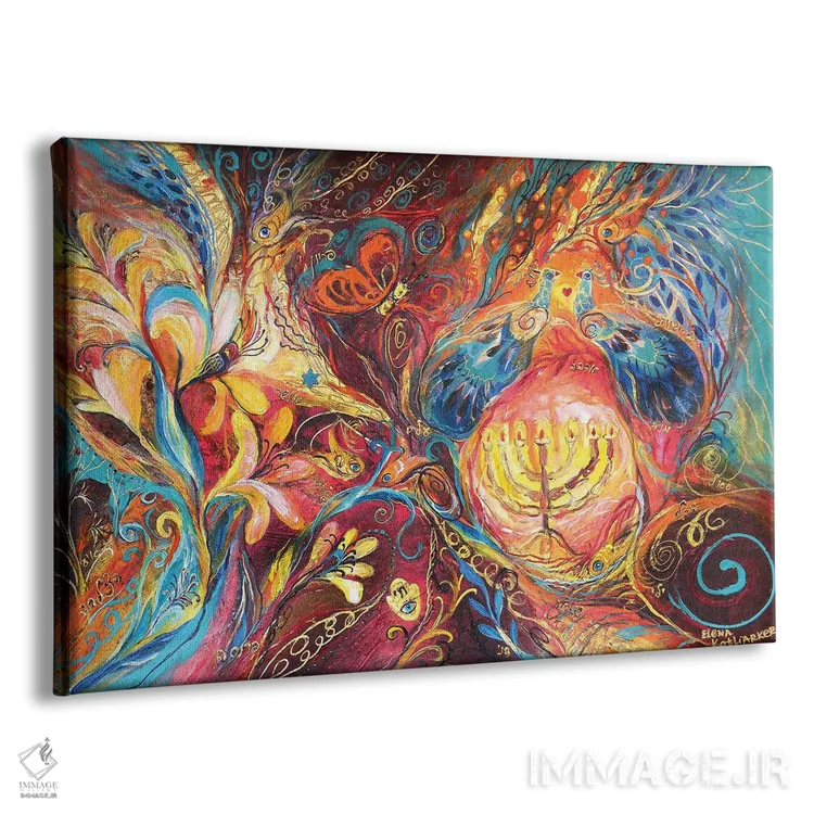 تابلو رویای حنوکا اثر النا کوتلیارکر - نمای پرسپکتیو محصول