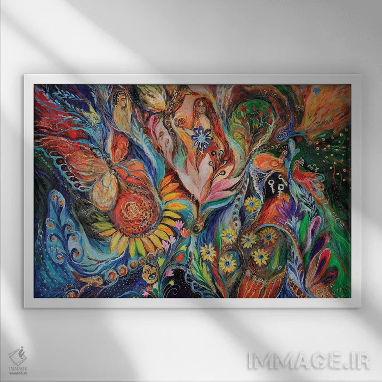 تابلو پیش از گناه نخستین اثر النا کوتلیارکر - نمای قابدار سفید