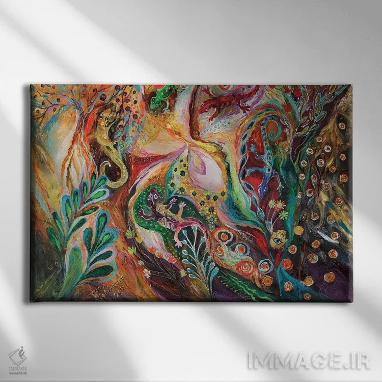 تابلو دایره جادویی اثر النا کوتلیارکر - نمای روبهرو روی دیوار