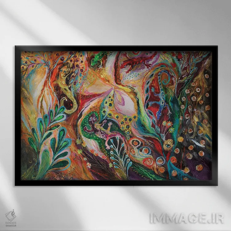 تابلو دایره جادویی اثر النا کوتلیارکر - نمای قابدار مشکی