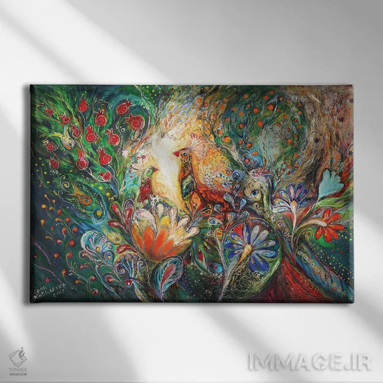 تابلو گلها و میوهها اثر النا کوتلیارکر - نمای روبهرو روی دیوار