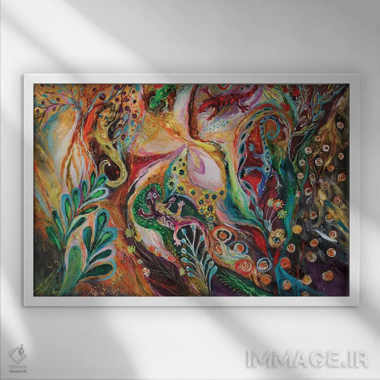 تابلو دایره جادویی اثر النا کوتلیارکر - نمای قابدار سفید