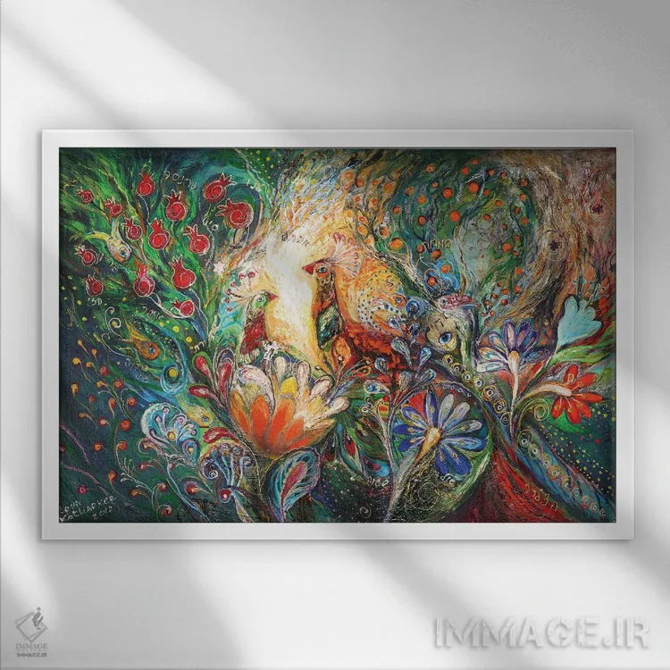 تابلو گلها و میوهها اثر النا کوتلیارکر - نمای قابدار سفید