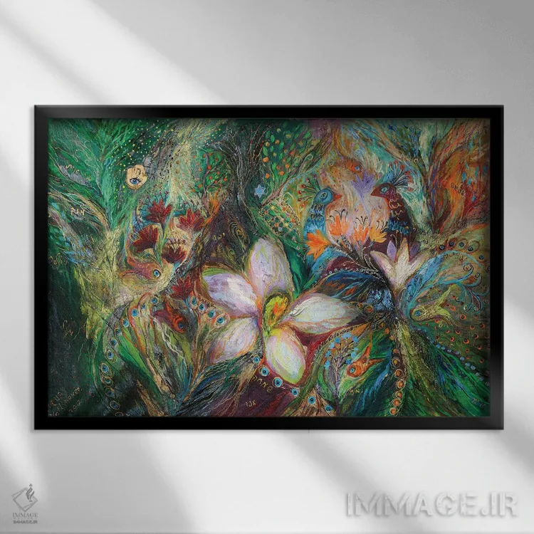 تابلو شور سبز اثر النا کوتلیارکر - نمای قابدار مشکی