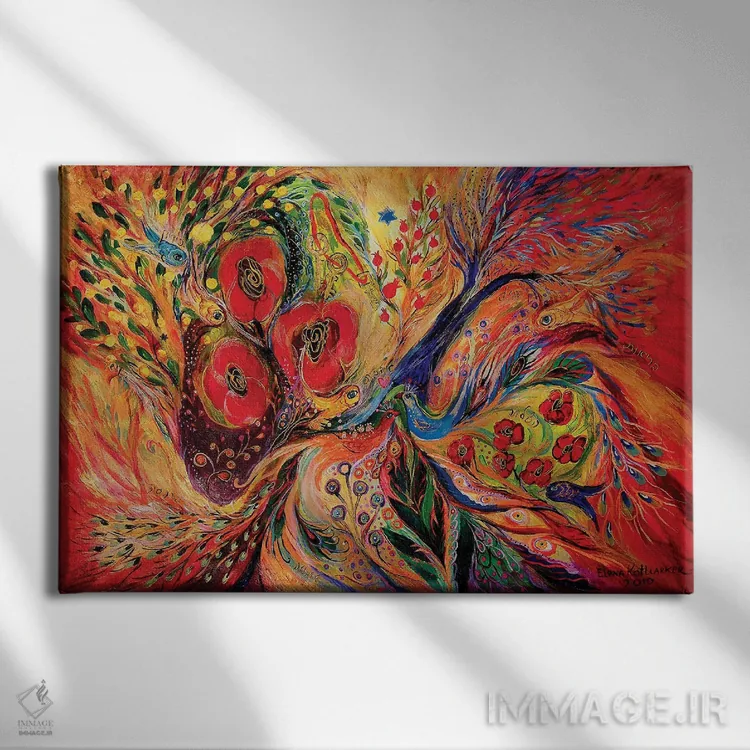تابلو درخت زیتون اثر النا کوتلیارکر - نمای روبهرو روی دیوار
