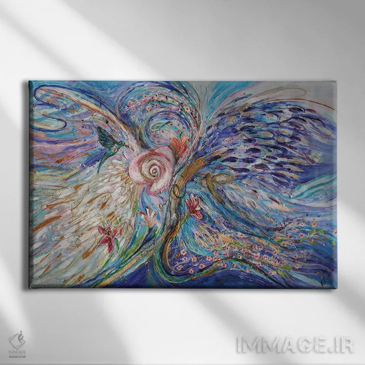 تابلو بالهای فرشتگان ۲۷: جمعآورندگان عسلک اثر النا کوتلیارکر - نمای روبهرو روی دیوار