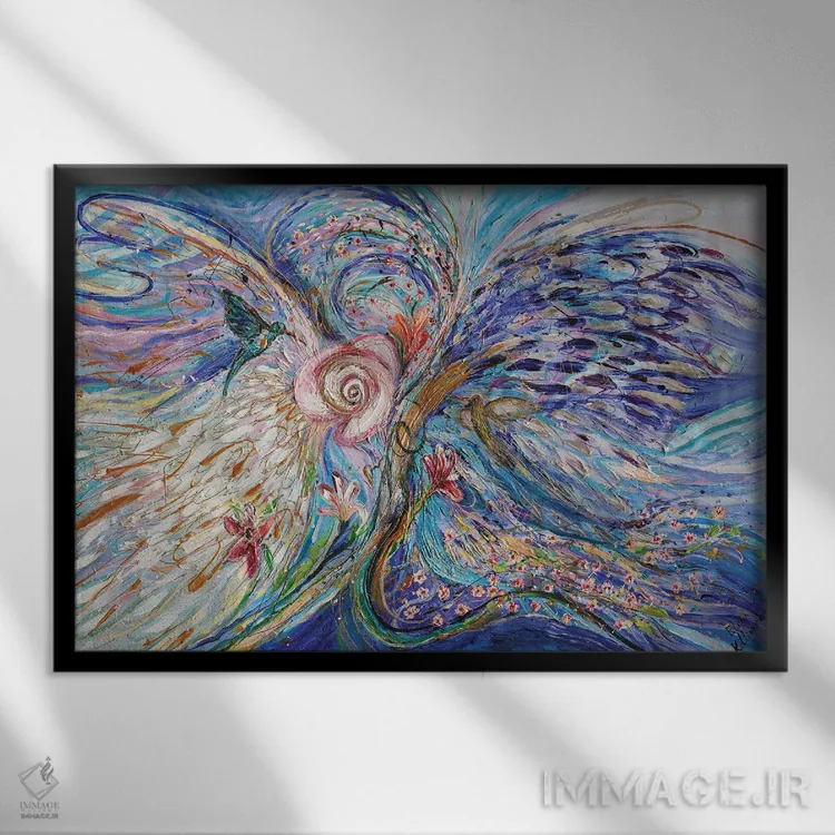 تابلو بالهای فرشتگان ۲۷: جمعآورندگان عسلک اثر النا کوتلیارکر - نمای قابدار مشکی