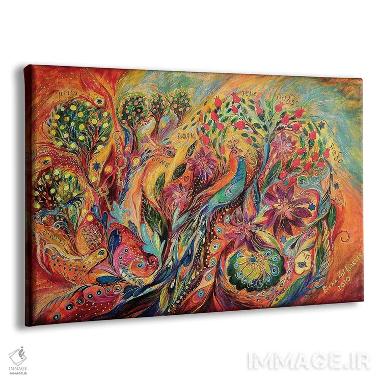 تابلو باغ جادویی اثر النا کوتلیارکر - نمای پرسپکتیو محصول