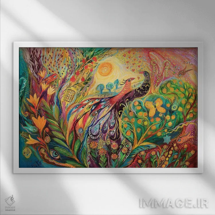 تابلو اولین آواز صبح اثر النا کوتلیارکر - نمای قابدار سفید