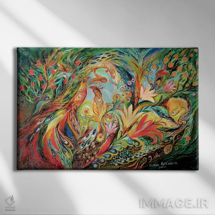 تابلو صبح بهاری اثر النا کوتلیارکر - نمای روبهرو روی دیوار