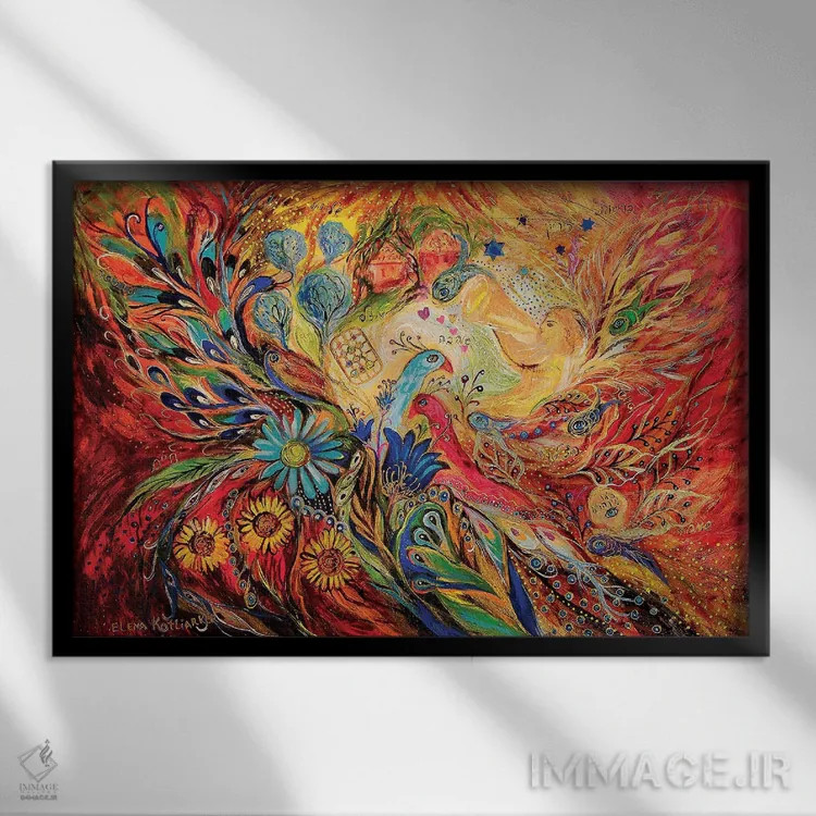 تابلو نگهبان روستا اثر النا کوتلیارکر - نمای قابدار مشکی