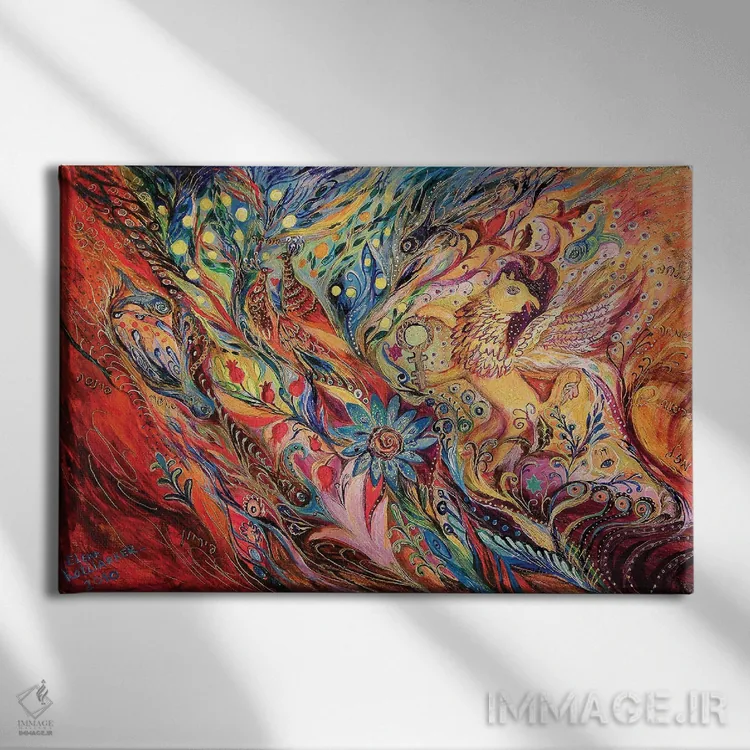 تابلو کلید گریفین (موجود افسانهای) اثر النا کوتلیارکر - نمای روبهرو روی دیوار