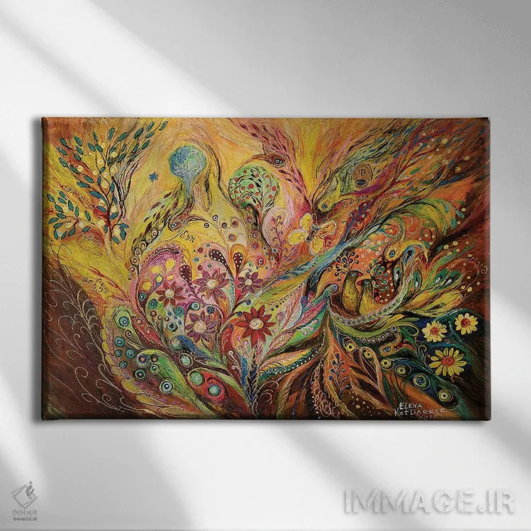 تابلو زندگی پروانه: بخش دوم اثر النا کوتلیارکر - نمای روبهرو روی دیوار