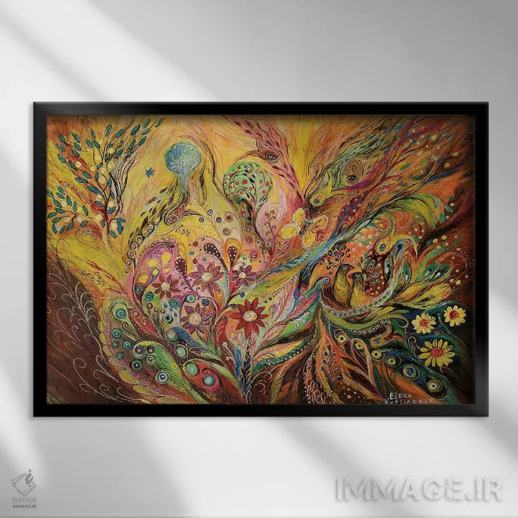 تابلو زندگی پروانه: بخش دوم اثر النا کوتلیارکر - نمای قابدار مشکی