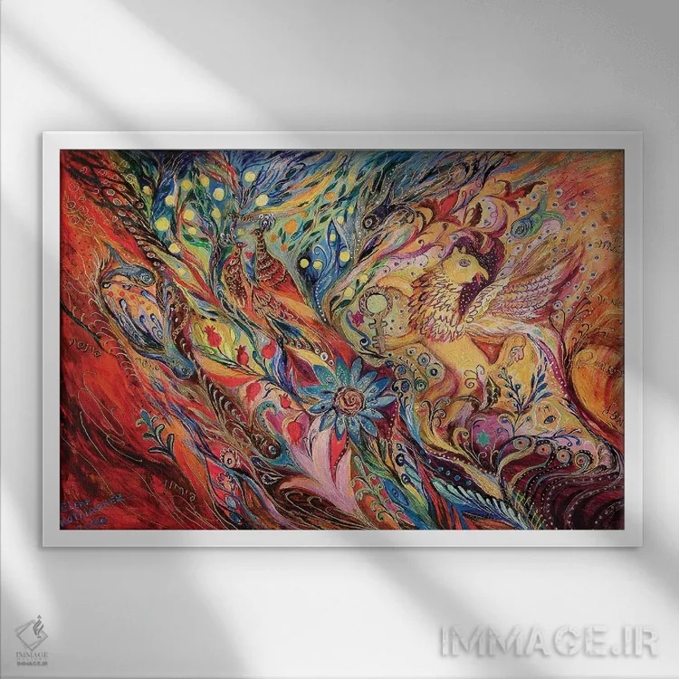 تابلو کلید گریفین (موجود افسانهای) اثر النا کوتلیارکر - نمای قابدار سفید