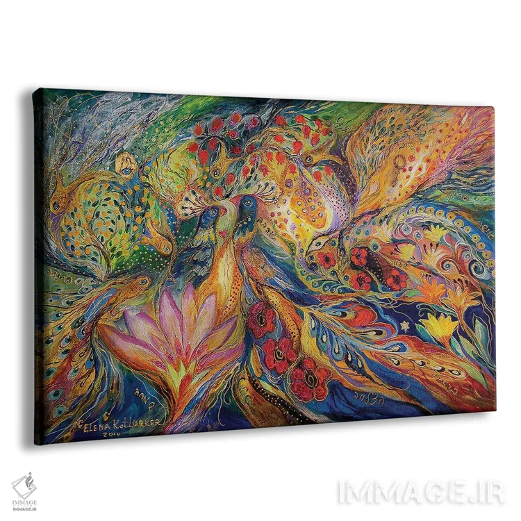 تابلو گلهای دریا اثر النا کوتلیارکر - نمای پرسپکتیو محصول