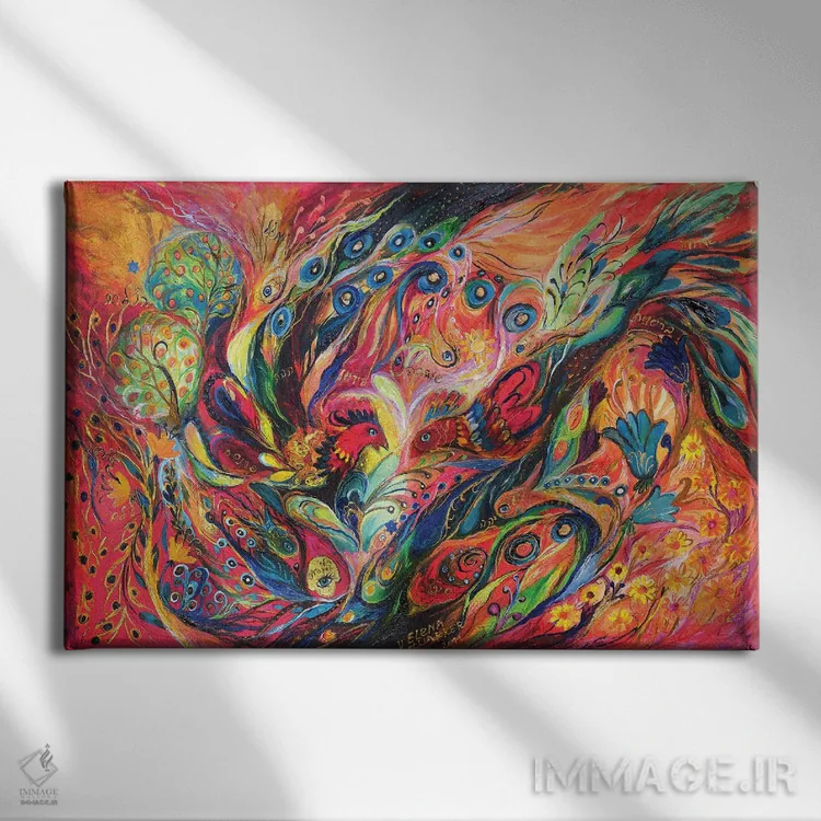 تابلو دوئل اثر النا کوتلیارکر - نمای روبهرو روی دیوار