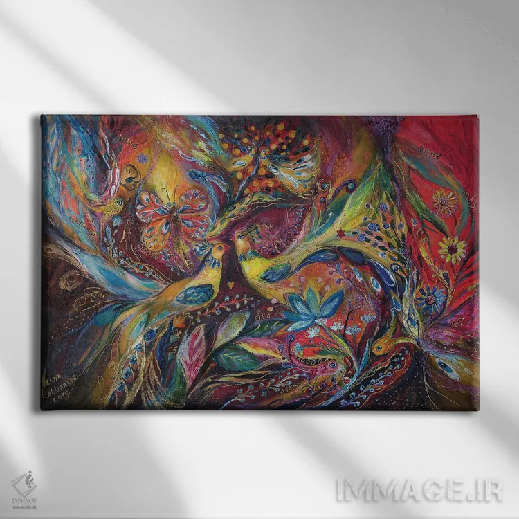 تابلو مرثیه اثر النا کوتلیارکر - نمای روبهرو روی دیوار