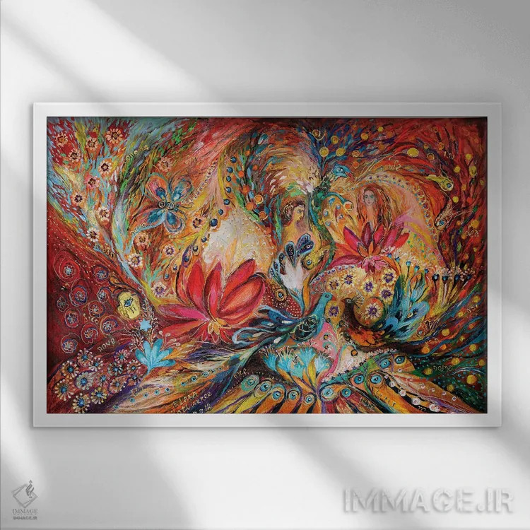 تابلو زنان تنخ (کتاب مقدس عبری) اثر النا کوتلیارکر - نمای قابدار سفید