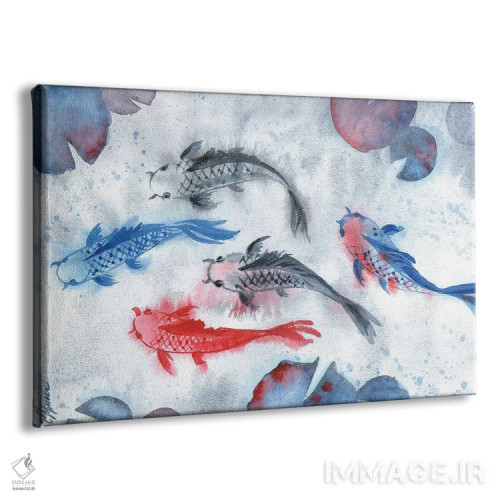 تابلو ماهی کوی (ماهی تزئینی آسیایی) اثر اکاترینا پریسیچ - نمای پرسپکتیو محصول