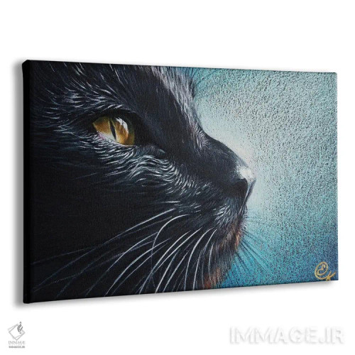 تابلو گربهٔ متفکر اثر النا کولوتوشا - نمای پرسپکتیو محصول