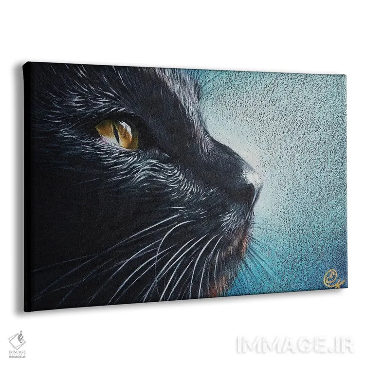 تابلو گربهٔ متفکر اثر النا کولوتوشا - نمای پرسپکتیو محصول