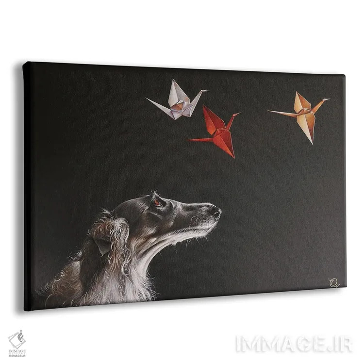 تابلو پرندهنگری اثر النا کولوتوشا - نمای پرسپکتیو محصول