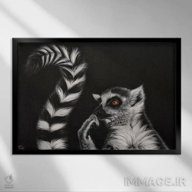 تابلو متفکر اثر النا کولوتوشا - نمای قابدار مشکی