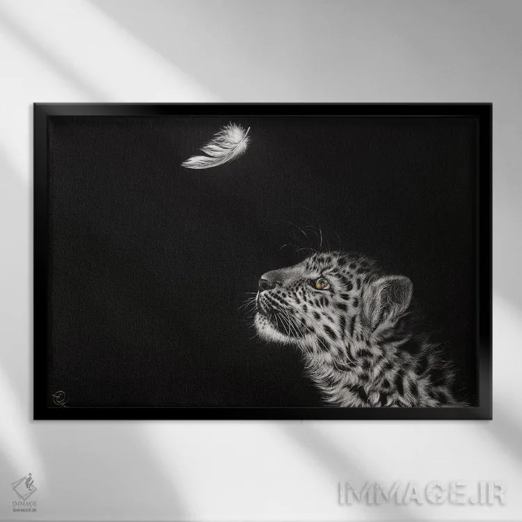 تابلو شکار پر اثر النا کولوتوشا - نمای قابدار مشکی