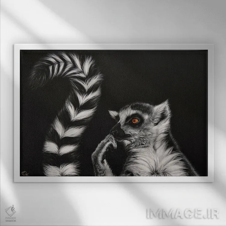 تابلو متفکر اثر النا کولوتوشا - نمای قابدار سفید