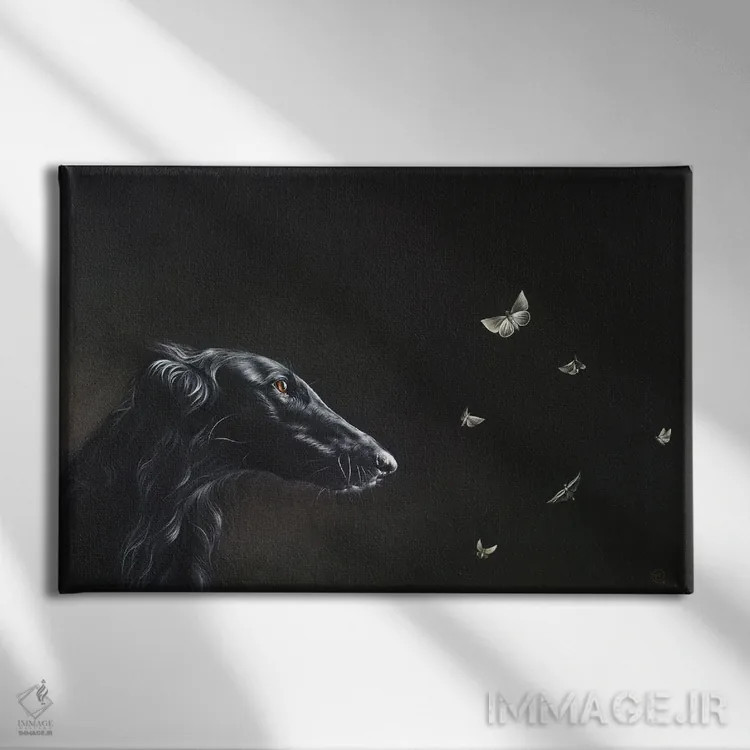 تابلو شب مهربان است اثر النا کولوتوشا - نمای روبهرو روی دیوار