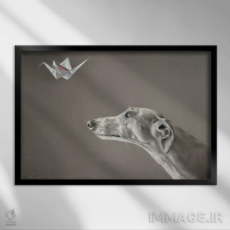 تابلو شکارچی روح اثر النا کولوتوشا - نمای قابدار مشکی