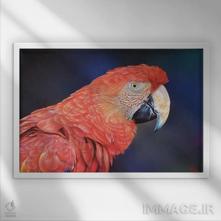 تابلو نگهبان سرخ اثر النا کولوتوشا - نمای قابدار سفید