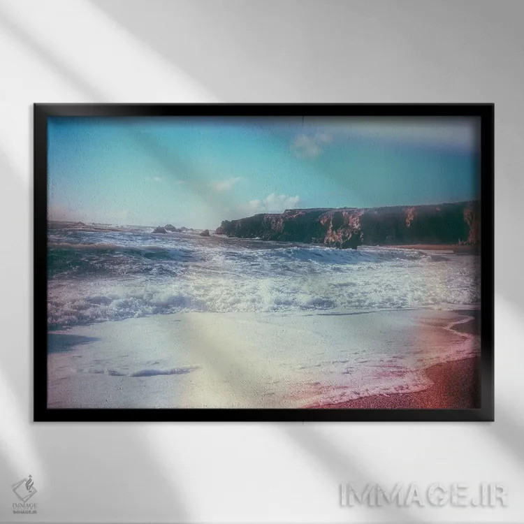 تابلو خواب اقیانوس کالیفرنیا اثر النا کولیـکووا - نمای قابدار مشکی