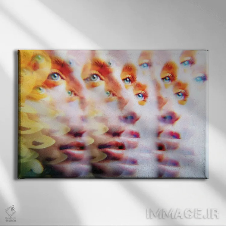 تابلو چشمانی شبیه باترفیلدز (در صورت ابهام: چشمانی شبیه باترفیلدز (اسم خاص)) اثر النا کولیـکووا - نمای روبهرو روی دیوار