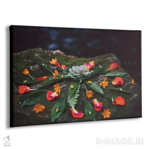 تابلو ماندالا گلدار (طرح هنری) اثر النا کولیـکووا - نمای پرسپکتیو محصول