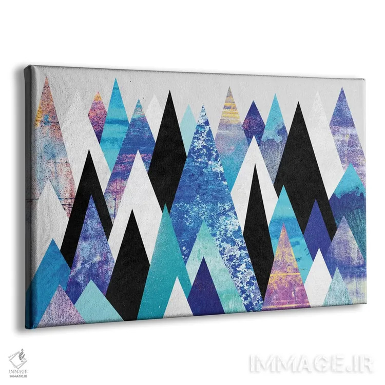تابلو قلههای آبی اثر الیزابت فردریکسون - نمای پرسپکتیو محصول