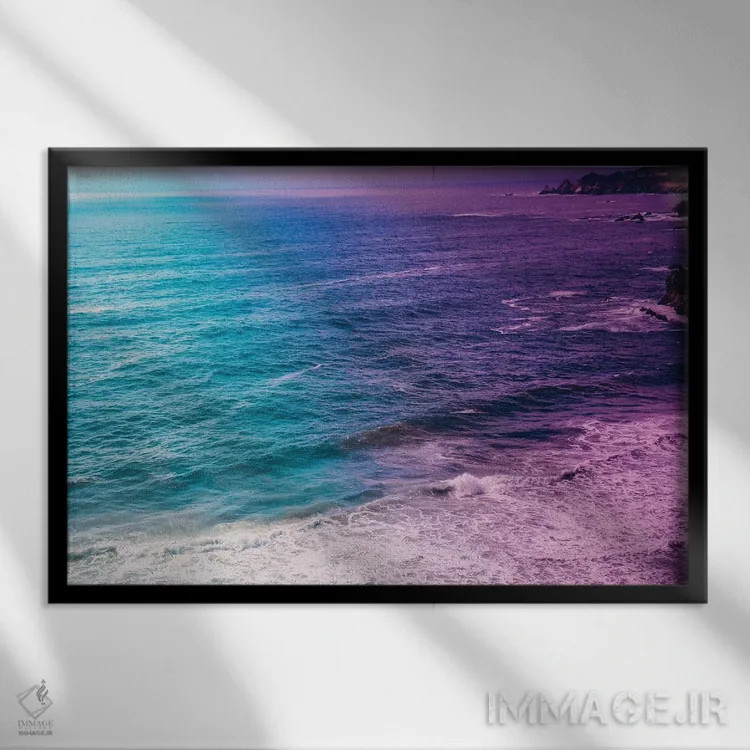 تابلو اقیانوس احساس دارد اثر النا کولیـکووا - نمای قابدار مشکی