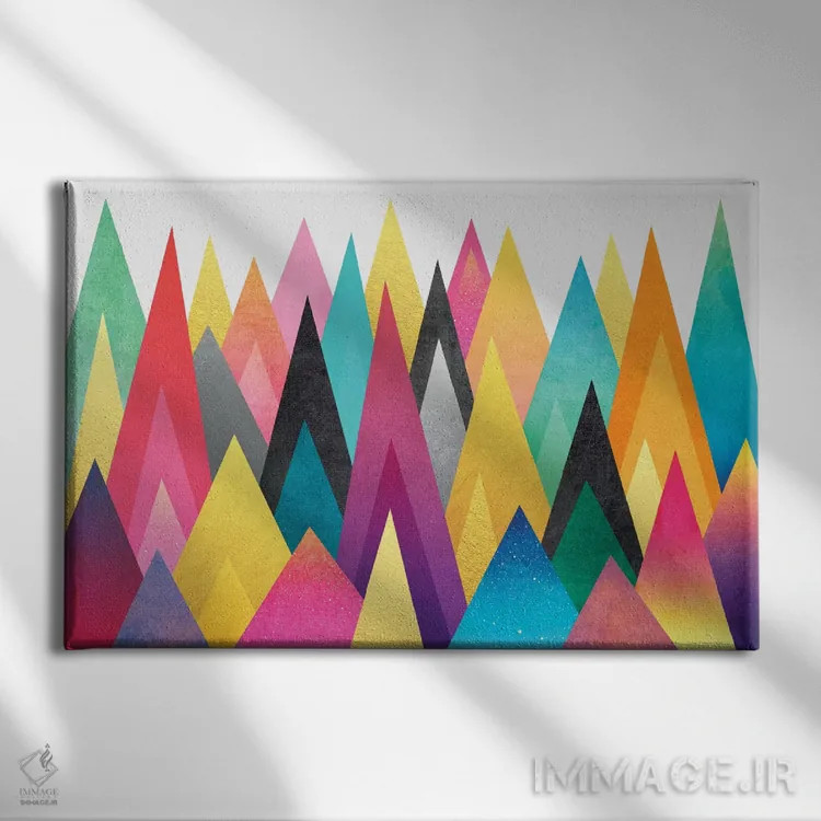 تابلو قلل رویایی اثر الیزابت فردریکسون - نمای روبهرو روی دیوار